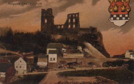 Hier geht es zur Karte mit dem Motiv 'Colorierte Ansicht der Burgruine Castellaun' Hier geht es zur Karte mit dem Motiv 'Colorierte Ansicht der Burgruine Castellaun'
