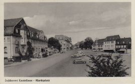 Hier geht es zur Karte mit dem Motiv 'Blick vom Sparkassengebäude über den Platz'