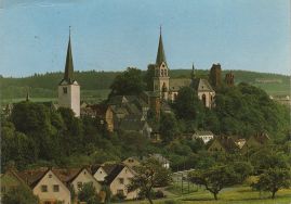Hier geht es zur Karte mit dem Motiv 'Teilpanorama vom Ortsausgang Moselstraße'