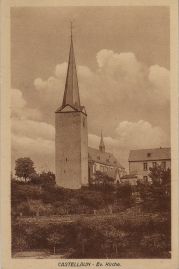 Hier geht es zur Karte mit dem Motiv 'Evangelische Kirche aus Richtung Nordost'