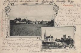 Hier geht es zur Karte mit dem Motiv 'Zwei Bilder mit Verzierung aus dem Jahr 1902'