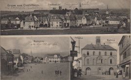 Hier geht es zur Karte mit dem Motiv 'Marktplatz, Rathaus und Bahnhofstraße'