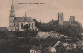 Hier geht es zur Karte mit dem Motiv 'Blick zum kaum bewachsenen Burgberg' Hier geht es zur Karte mit dem Motiv 'Blick zum kaum bewachsenen Burgberg'