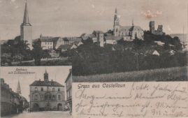 Hier geht es zur Karte mit dem Motiv 'Burg, Kirchen und ein Blick auf das Rathaus'