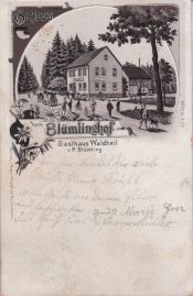 Hier geht es zur Karte mit dem Motiv 'Alte Lithographie mit dem Blümlingshof'