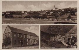Hier geht es zur Karte mit dem Motiv 'Panorama, Burg Waldeck und die Bäckerei Hammes'