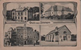 Hier geht es zur Karte mit dem Motiv 'Post, Schloss, Marktplatz und Turnhalle'