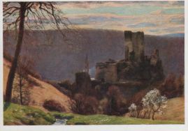 Hier geht es zur Karte mit dem Motiv 'Vorfrühling an der alten Burg'