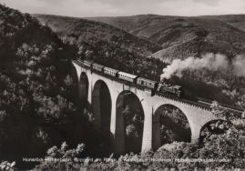 Hier geht es zur Karte mit dem Motiv 'Zug mit Dampflok auf Hubertus-Viadukt'
