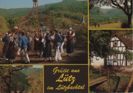 Hier geht es zur Karte mit dem Motiv 'Eine Volkstanzgruppe bei Lütz'