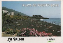 Hier geht es zur Karte mit dem Motiv 'Strand mit Hotel in Puerto Naos'