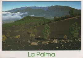 Hier geht es zur Karte mit dem Motiv 'Blick über Lavahang zur Caldera'