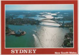 Hier geht es zur Karte mit dem Motiv 'Luftbild des Hafens von Sydney'