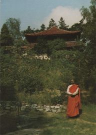 Hier geht es zur Karte mit dem Motiv 'Das buddhistische Haus und ein Mönch'