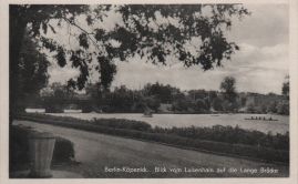 Hier geht es zur Karte mit dem Motiv 'Lange Brücke, Luisenhain und die Dahme'