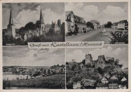 Hier geht es zur Karte mit dem Motiv 'Burg, Kirchen, Freibad und Marktplatz'