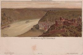 Hier geht es zur Karte mit dem Motiv 'Gemalte Ansicht von St. Goar' Hier geht es zur Karte mit dem Motiv 'Gemalte Ansicht von St. Goar'