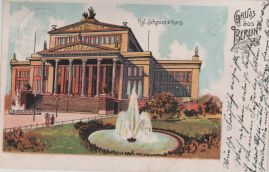 Hier geht es zur Karte mit dem Motiv 'Springbrunnen vor dem Schauspielhaus'
