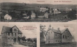 Hier geht es zur Karte mit dem Motiv 'Schule und Gasthaus im Dorf'