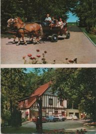 Hier geht es zur Karte mit dem Motiv 'Eine Kutsche beim Jagdschloss'