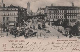 Hier geht es zur Karte mit dem Motiv 'Pferdedroschken und Straßenbahnen'