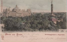 Hier geht es zur Karte mit dem Motiv 'Bäume und Siegessäule vor dem Reichstag'