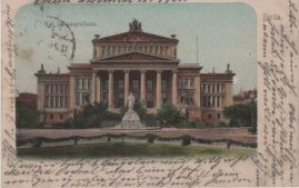 Hier geht es zur Karte mit dem Motiv 'Kolorierte Ansicht des Hauses am Gendarmenmarkt'