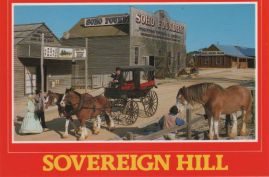 Hier geht es zur Karte mit dem Motiv 'Wagonette in Sovereign Hill'