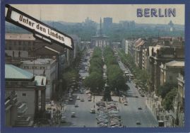 Hier geht es zur Karte mit dem Motiv 'Unter den Linden von oben gesehen'