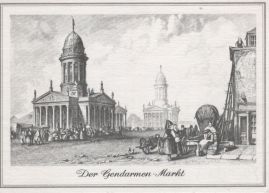 Hier geht es zur Karte mit dem Motiv 'Markttreiben am Gendarmenmarkt'