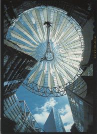 Hier geht es zur Karte mit dem Motiv 'Aufblick zum Dach des Sony Centers' Hier geht es zur Karte mit dem Motiv 'Aufblick zum Dach des Sony Centers'