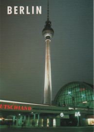 Hier geht es zur Karte mit dem Motiv 'Nachtaufnahme des hohen Fernsehturms'
