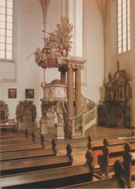 Hier geht es zur Karte mit dem Motiv 'Pompöse Kanzel in der Marienkirche'