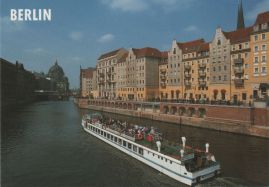Hier geht es zur Karte mit dem Motiv 'Ein Schiff vor dem Nikolaiviertel'