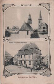 Hier geht es zur Karte mit dem Motiv 'Zwei Kirchen und ein Gasthaus'