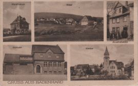 Hier geht es zur Karte mit dem Motiv 'Posthilfstelle und Kirche von 1741'
