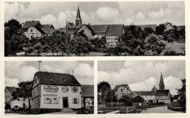 Hier geht es zur Karte mit dem Motiv 'Fachwerk und Schiefer in Schönborn'