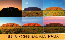 Hier geht es zur Karte mit dem Motiv 'Der Uluru zu verschiedenen Tageszeiten'