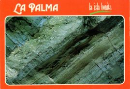Hier geht es zur Karte mit dem Motiv 'Gesteinsschichten in der Caldera'