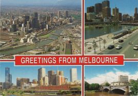 Hier geht es zur Karte mit dem Motiv 'Melbournes Skyline und Yarra River'
