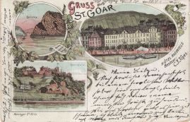 Hier geht es zur Karte mit dem Motiv 'Burgruine und Hotel Rheinfels'
