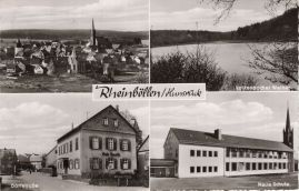 Hier geht es zur Karte mit dem Motiv 'Kirche, Schule, Gasthaus und Weiher'