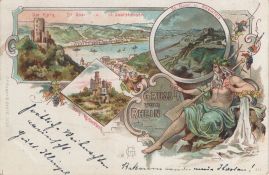 Hier geht es zur Karte mit dem Motiv 'Rheinfels, Katz und Reichenberg'