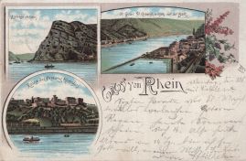 Hier geht es zur Karte mit dem Motiv 'Zwei Züge bei St. Goar'