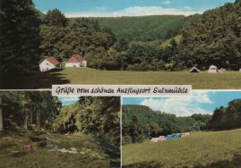 Hier geht es zur Karte mit dem Motiv 'Zwei Häuser und einige Zelte'